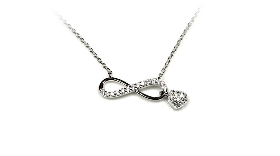 Колие с безкрайност и сърце